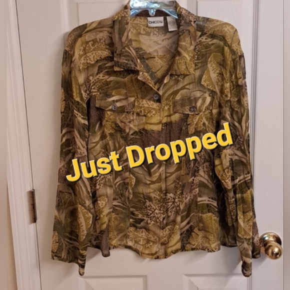 PURE SILK Sheer Oversized Blouse - Picture 8 of 8